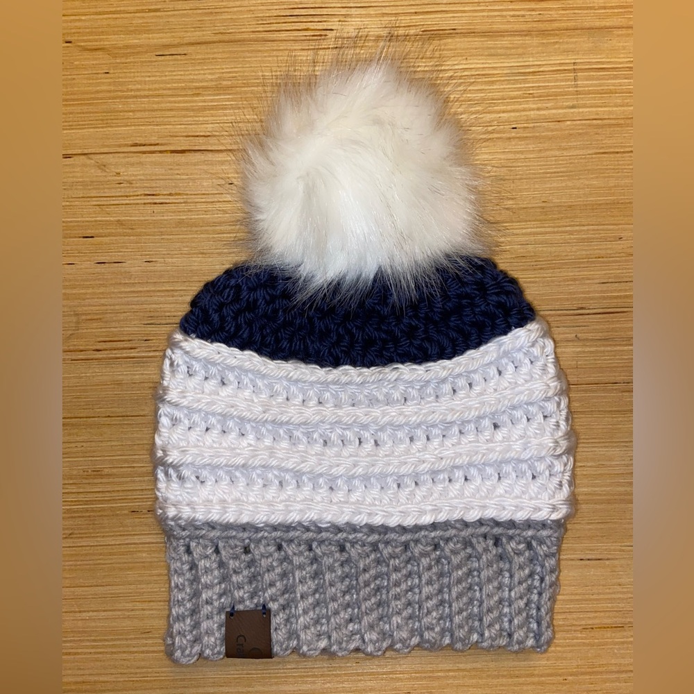 Handmade Crochet Pom Hat